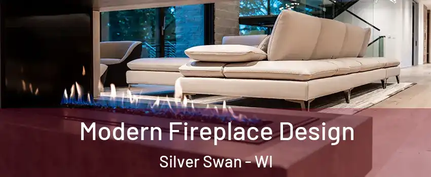 Modern Fireplace Design Silver Swan - WI