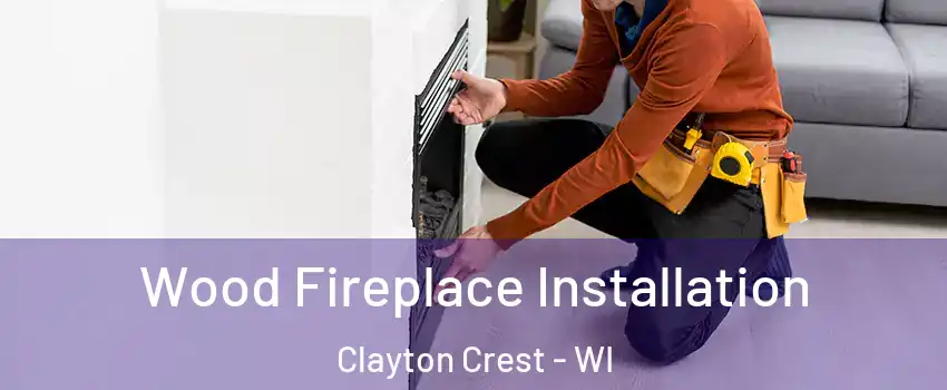 Wood Fireplace Installation Clayton Crest - WI
